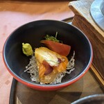 旬のお料理・釜飯 いちえ - お刺身小鉢（平日ランチタイム限定）