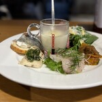 ピッツェリア トラットリア ダ オカピート - 蝦夷鹿のモルタデッラは初めて