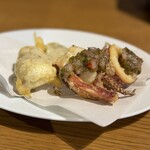 ピッツェリア トラットリア ダ オカピート - 鮭の白子も初めて食べた