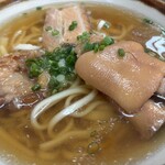 宜野湾そば - もみ麺とスープは薄味を選びました！