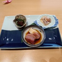 鮨 塩釜港 銀座 極 - 先付三種