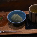 鹿教湯 三水館 - ロビーにてデザート