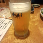 一心太助 福山店 - 生ビール(2014.11.02)