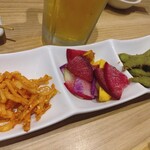 酒と魚とめし 濱いちもんめ - 小鉢3種類