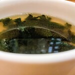 妻家房 - 和布スープ。 和布沢山