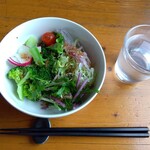 おにぎり あぜっこ - セットのサラダバー