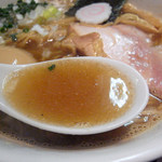 おおぜき中華そば店 - 追い鯛焼干しそば（800円）＋味玉