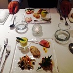 リストランテ サクラ - アンティパスト/マヨネーズ系のソースが苦手な家内為に自家製ハムのソースはオレンジソースで