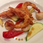 リストランテ サクラ - 天使の海老と帆立貝のソティ・雲丹ソース