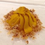 リストランテ サクラ - カシスクリームの南瓜モンブラン