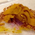 リストランテ サクラ - カシスクリームの南瓜モンブラン/中にはカシスクリームがたっぷり