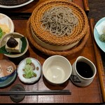 手挽きそば 一心 - おまかせ天ざる(大盛り)