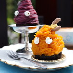 ペチカスケマサコーヒー - かぼちゃモンブラン（790円） 紫いもモンブラン（790円）