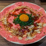 焼肉 牛力 - 生ロースユッケ