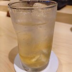 鮨ト和食いちり - 梅酒ソーダ