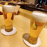 鮨ト和食いちり - 生ビール