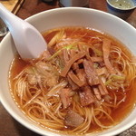 中国料理 耕治 - ねぎそば全景。