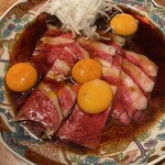 めしや 浮世ばなれ - 和牛イチボユッケ