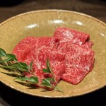 和牛料理 一石三鳥 - タレ盛り 二種(トウガラシ、サーロイン)