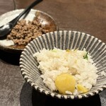 和牛料理 一石三鳥 - 和牛テール出汁の栗ご飯