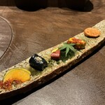 和牛料理 一石三鳥 - 旬菜五種盛り