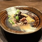 和牛料理 一石三鳥 - 季節野菜と和牛の出汁しゃぶ