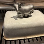 焼肉 ジャンボ - ヒレステーキ(途中)