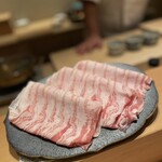 和 のぎ - 香り豚しゃぶしゃぶ葱胡麻ラー油たれ