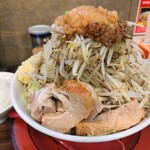 百人力 西川口店 - トッピング(看板の写真を参照)は、ニンニク/マシマシ/マシ/標準