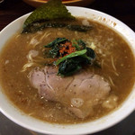 ラーメン ヤスオ - らーめん（細麺） 130g ショウガ 700円