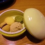 薬院 なかがわ - 焼き菓子も４種類それぞれ違った味で美味しかったです