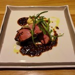 薬院 なかがわ - フランス産バルバリー鴨のロースト　葡萄マスタードソース