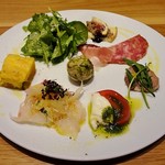 薬院 なかがわ - 前菜盛り合わせは８種類ありました