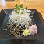 時香忘 - ①数量限定の極粗挽き寒ざらし熟成　イカスミ蕎麦1,980円
