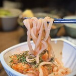 個室居酒屋 だるま - たらこキムチうどん・麺