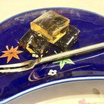 大徳寺 鮨長 - 梅酒のしっかり入ったゼリー