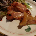 びっくりうどん - 豚トロ味噌漬け焼き(2014/10)