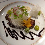 エスト！ジャパン - フィレステーキ、おろし山葵とバルサミコ酢のソース