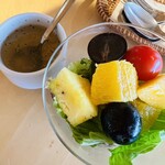 フルーツピークス - フルーツサラダ　フルーツコンソメスープ