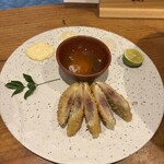 産直さばと青魚 伏見あおい - 長崎松浦天然鯵のレアフライ(1,280円) 