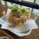 鹿落堂 - 海老と小柱のかき揚げ