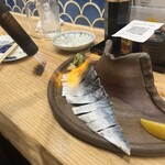 魚豪商 コダマ - 目の前で焼いてくれる〆さば！圧巻！