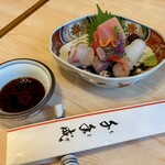 千年成 - ステーキ定食刺身