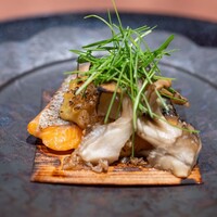 懐食みちば - 2025.10 信州サーモン杉板焼き