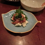 千代の追風 - 酒盗クリームーズ５８０円