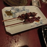 千代の追風 - うなぎの肝串１本４００円