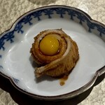 鮨 富かわ - あなごんたま　穴子うずらの卵