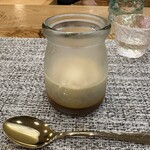 さか本 鮨 - 栗のほうじ茶プリン