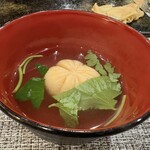 さか本 鮨 - 海老しんじょうのお吸い物