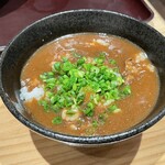 肉つけうどん うつけ - だしカレー丼 380円